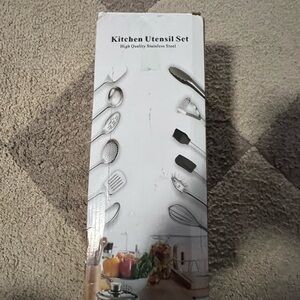 Stainless Steel Cooking Utensils Set, Berglander 13 Pieces Kitchen Utensils